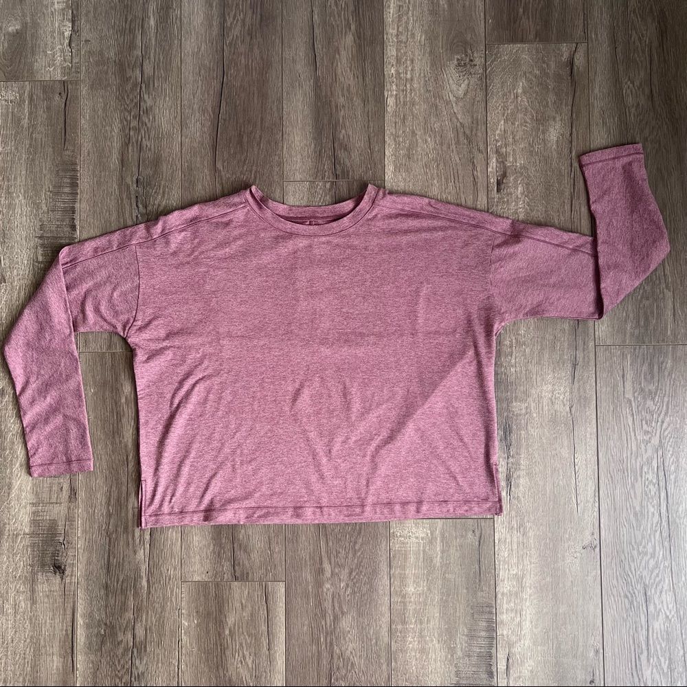 Girlfriend Collective Huckleberry ReSet Long Sleeve Tee - Picture 11 of 13